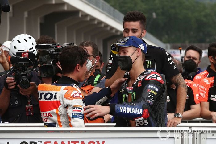 Ganador Marc Márquez, Repsol Honda Team, segundo Fabio Quartararo, Yamaha Factory Racing