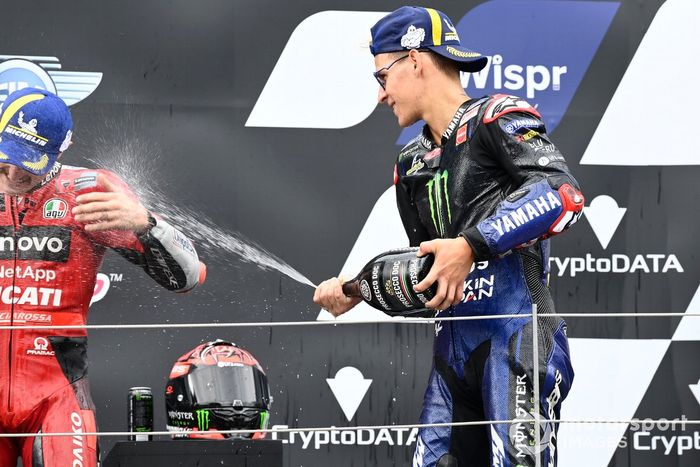 Podio: segundo lugar Fabio Quartararo, Yamaha Factory Racing