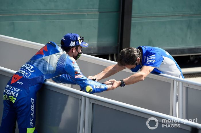 Segundo lugar Joan Mir, Team Suzuki MotoGP, Davide Brivio