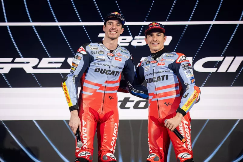 Álex Márquez, Gresini Racing, et Marc Márquez, Gresini Racing