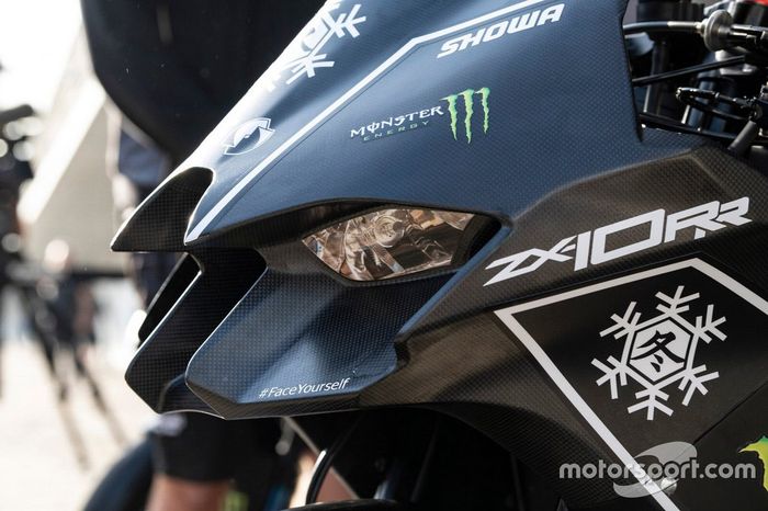 Detalle de la moto de Jonathan Rea, Kawasaki Ninja ZX-10RR 2021 SBK  