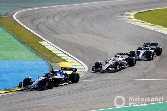 Nicholas Latifi, Williams FW44, Yuki Tsunoda, AlphaTauri AT03, Alex Albon, Williams FW44