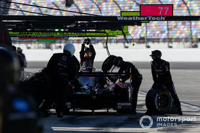 #55 Mazda Team Joest Mazda DPi, DPi: Jonathan Bomarito, Harry Tincknell, Ryan Hunter-Reay, Pit Stop
