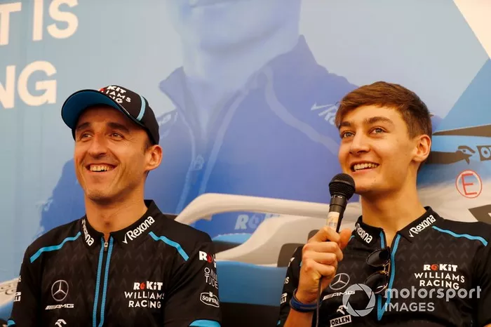 Robert Kubica, Williams Racing, e George Russell, Williams Racing