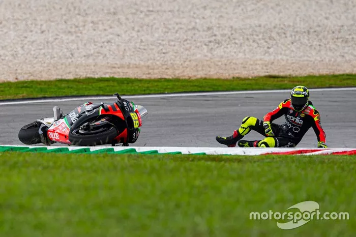 Caída de Andrea Iannone, Aprilia Racing Team Gresini