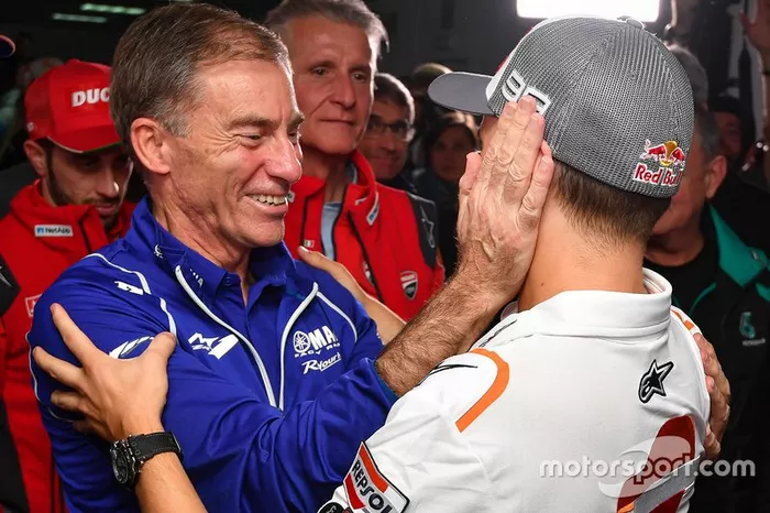 Jorge Lorenzo con Lin Jarvis, Managing Director of Yamaha Motor Racing