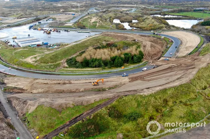 Les travaux sur le circuit de Zandvoort pour le Grand Prix des Pays-Bas