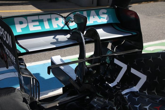 Dettagli retotreno Mercedes F1 W11 