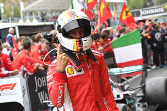 Race winner Sebastian Vettel, Ferrari