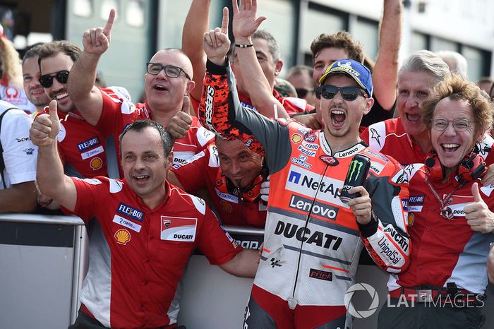 Poleman Jorge Lorenzo, Ducati Team
