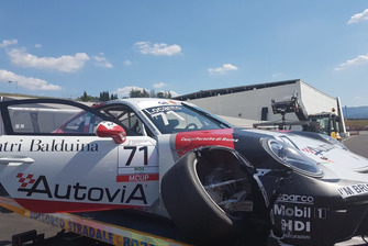 La Porsche incidentata di Diego Locanto, AB Racing