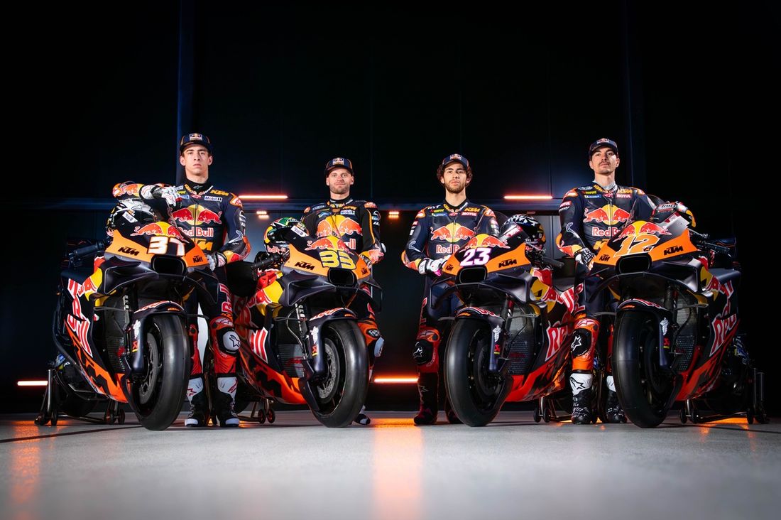 Pedro Acosta, Brad Binder, Red Bull KTM Factory Racing, Enea Bastianini, Maverick Viñales, Red Bull KTM Tech3