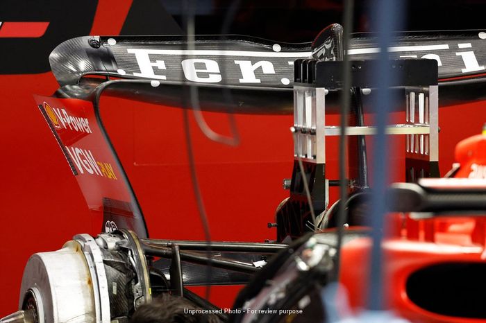 Ferrari SF-23 detalle trasero