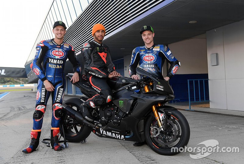 Alex Lowes, Pata Yamaha, Lewis Hamilton, Michael van der Mark, Pata Yamaha