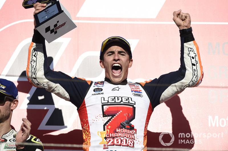 Podio: ganador de la carrera Marc Marquez, Repsol Honda Team