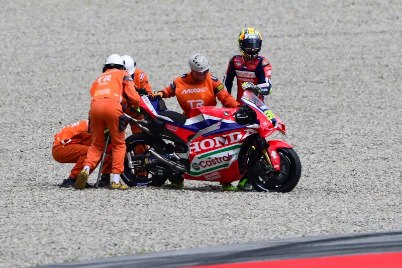 Joan Mir, Honda HRC : chute
