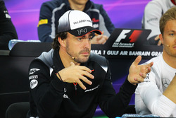 Fernando Alonso, McLaren in der FIA Pressekonferenz