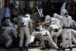 Felipe Massa, Williams FW38 hace una parada en boxes