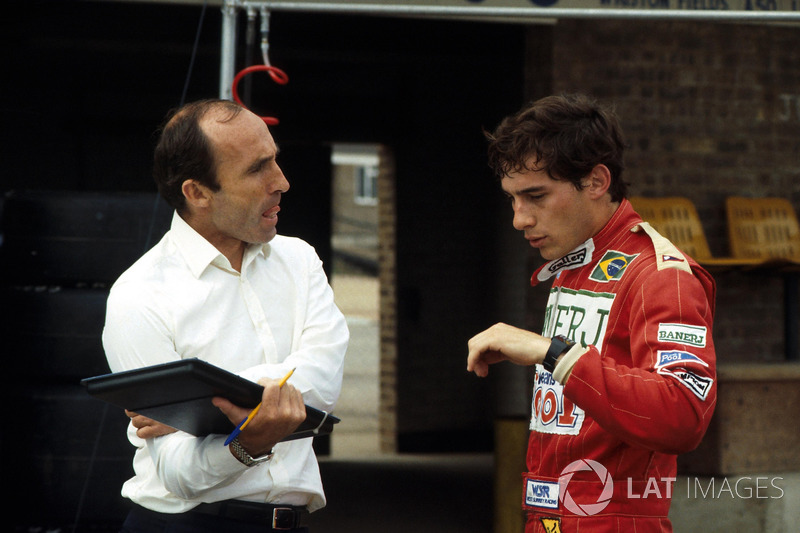 Ayrton Senna und Frank Williams, Williams-Teamchef