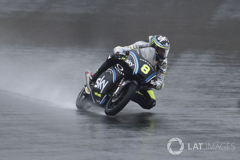 Na Moto3, Nicolò Bulega será o pole position. Ele terá a seu lado na primeira fila Niccolo Antonelli e Aron Canet. Com chance de título, Joan Mir se classificou em 14º, mas, por uma punição, perde seis lugares no grid e sairá de 20º.