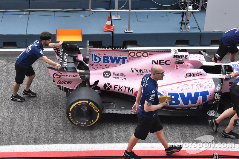 Car of Esteban Ocon, Sahara Force India VJM10