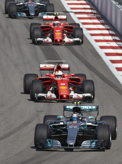 Valtteri Bottas, Mercedes AMG F1 W08, Sebastian Vettel, Ferrari SF70H, Kimi Raikkonen, Ferrari SF70H, Lewis Hamilton, Mercedes AMG F1 W08