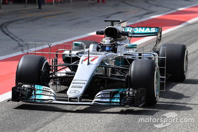 Valtteri Bottas, Mercedes AMG F1 W08 aero sensörleri ile