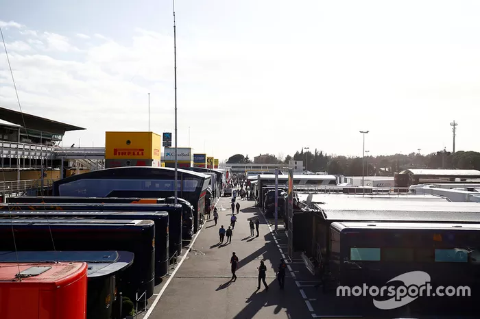 EL paddock en Barcelona
