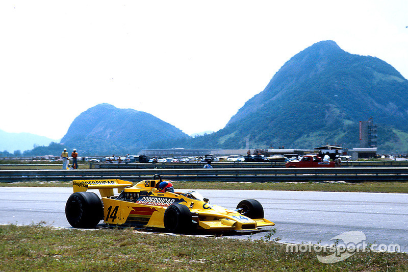 Há exatos 40 anos, Emerson Fittipaldi conquistou um pódio histórico na F1 com o segundo lugar no GP do Brasil, no Rio, a bordo do Copersucar F5A.