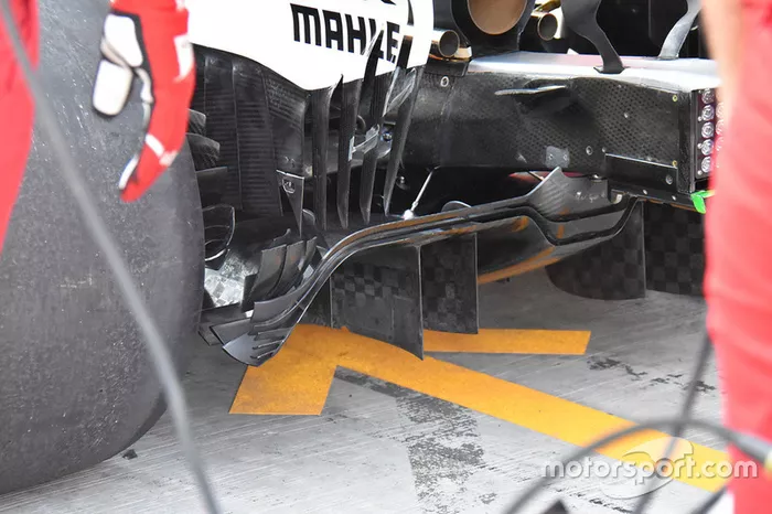 Ferrari SF70H : vue détaillée du diffuseur