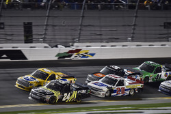 Justin Haley, GMS Racing, Fraternal Order Of Eagles Chevrolet Silverado, David Gilliland, Kyle Busch Motorsports, Pedigree Toyota Tundra
