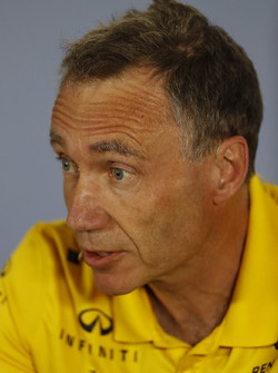 Bob Bell, directeur technique Renault Sport F1, lors de la conférence de presse
