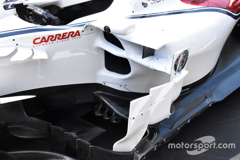 Sauber C37: Seitenkästen