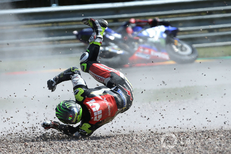 Sturz: Cal Crutchlow, Team LCR Honda