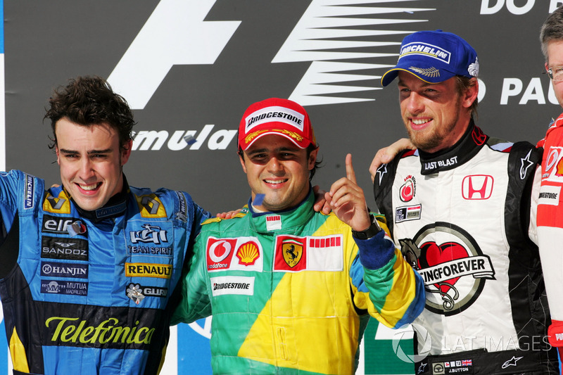 2006 : 1. Felipe Massa, 2. Fernando Alonso, 3. Jenson Button