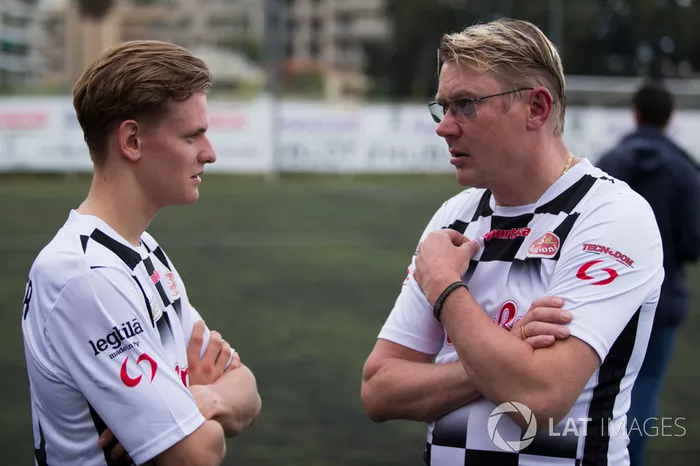 Mick Schumacher, and Mika Hakkinen