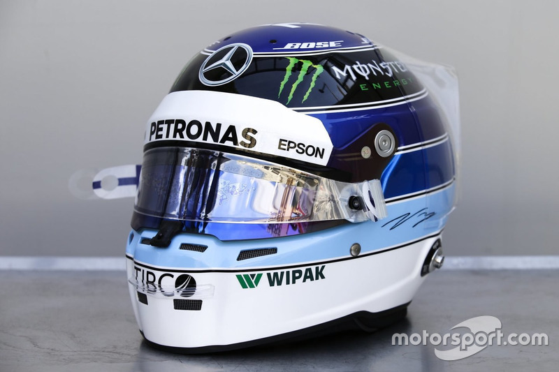 Special helmet for Monaco GP of Valtteri Bottas, Mercedes-AMG F1