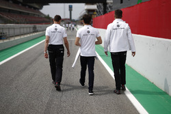 Charles Leclerc, Sauber walks the track
