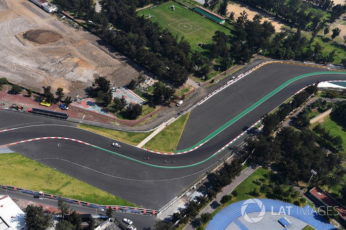 Vista desde el aire de la pista