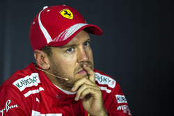 Sebastian Vettel, Ferrari in the Press Conference