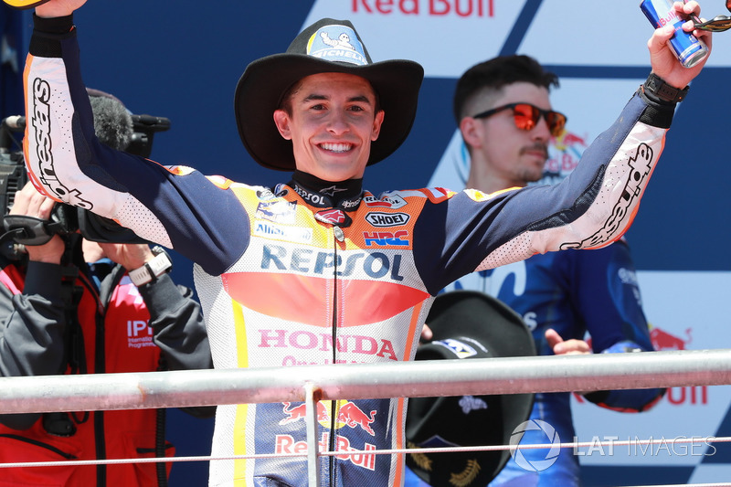 Podium: Race winner Marc Marquez, Repsol Honda Team