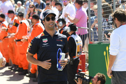 Daniel Ricciardo, Red Bull Racing en el desfile de pilotos