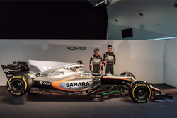 Sergio Pérez, Sahara Force India F1 y Esteban Ocon, Sahara Force India F1 Team con el Sahara Force I