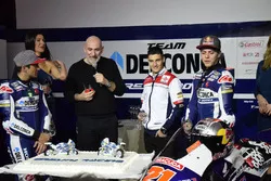 Jorge Martín, Gresini Racing Team and Fabio Di Giannantonio, Gresini Racing Team with Jorge Navarro,