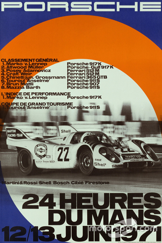 Poster: Porsche-Sieg bei den 24h Le Mans 1971