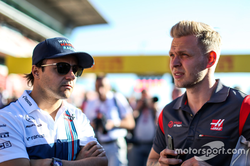 Felipe Massa, Williams and Kevin Magnussen, Haas F1