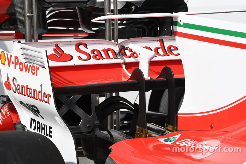 Ferrari SF70H rear wing aero detail