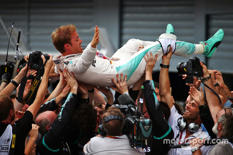 Il vincitore, Nico Rosberg, Mercedes AMG F1