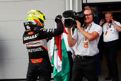 Серхио Перес, Sahara Force India F1 празднует третье место в закрытом парке