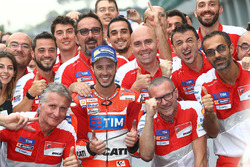 Ganador de la carrera Andrea Dovizioso, Ducati Team